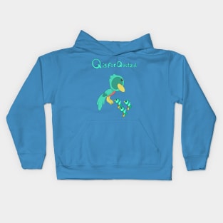 Q is for Quetzal Kids Hoodie